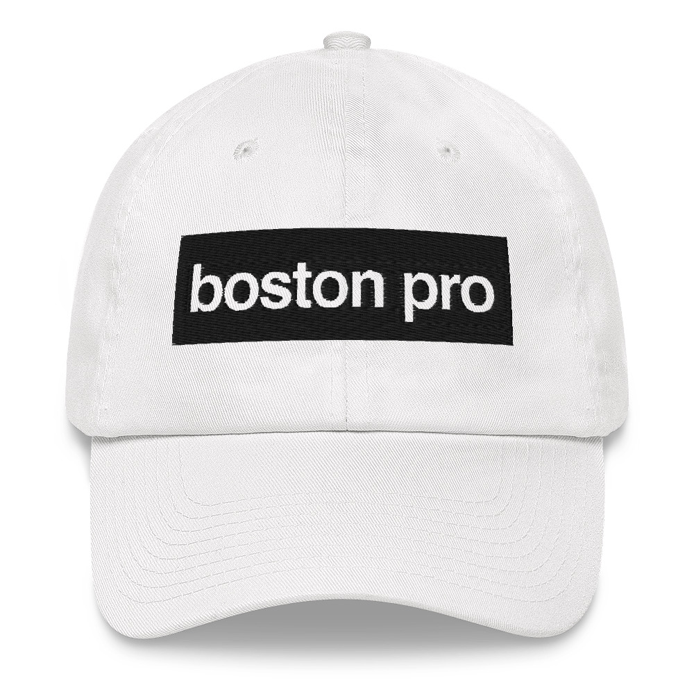 Boston Pro White Dad hat | Mon Ethos Pro Shop