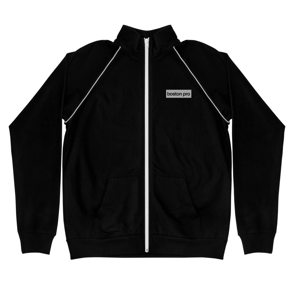 Boston Pro Black Piped Fleece Jacket | Mon Ethos Pro Shop