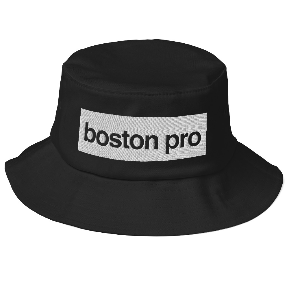 Download Boston Pro Black Old School Bucket Hat | Mon Ethos Pro Shop